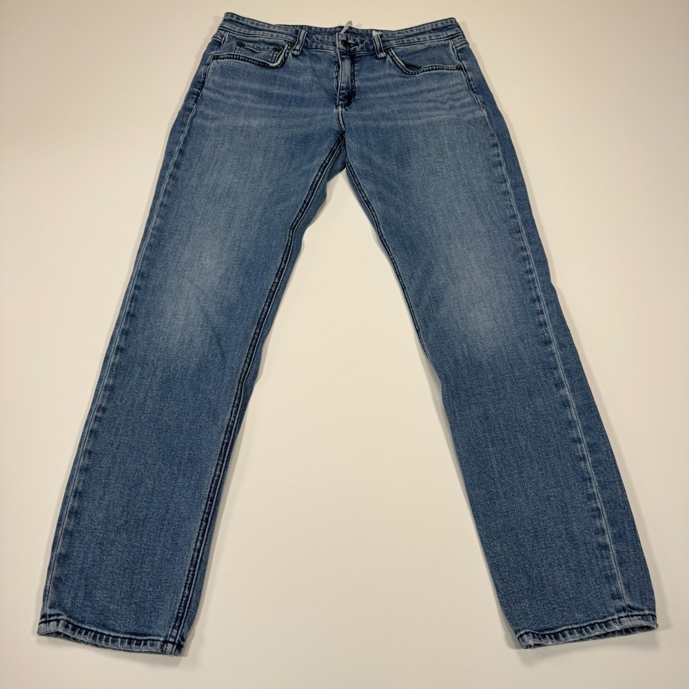 rag & bone Dre Jeans Womens 27 30x27.5 Siesta Blue Low Rise Boyfriend Stretch